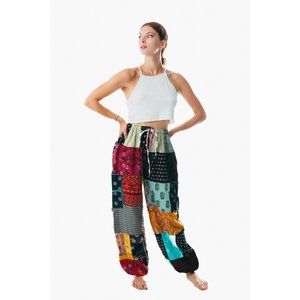 Unisex handmade boho hippie aladdin alibaba harem yoga pants one size women men